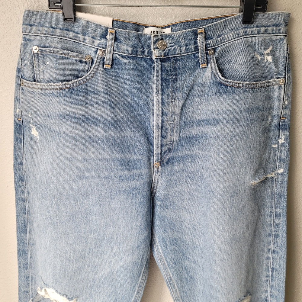 Agolde NWT 90's Mid Rise Wide Leg Loose Fit Jeans Size 32 Color Fall Out - Picture 9 of 16